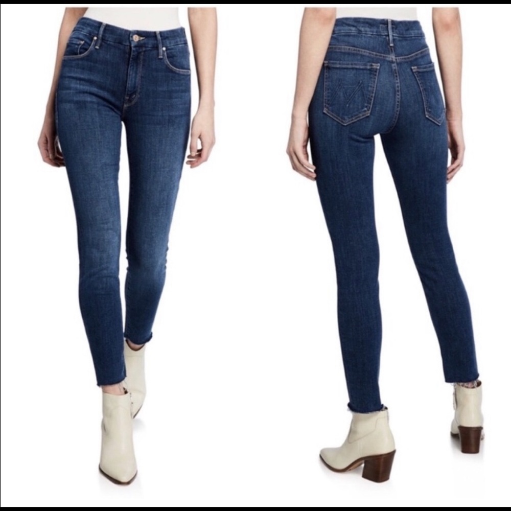 Mother Jeans Looker Ankle Fray girl crush